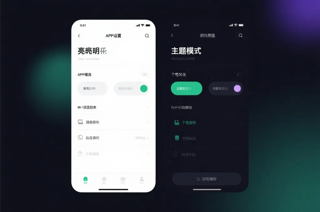 个性化设置界面示意图